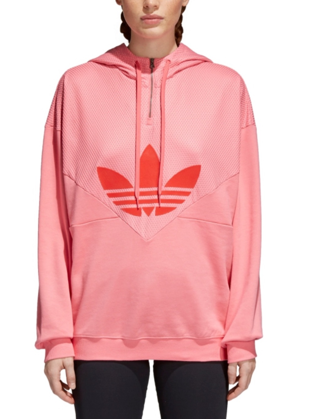 Adidas Originals Pink CLRDO Hoodded Sweatshirt